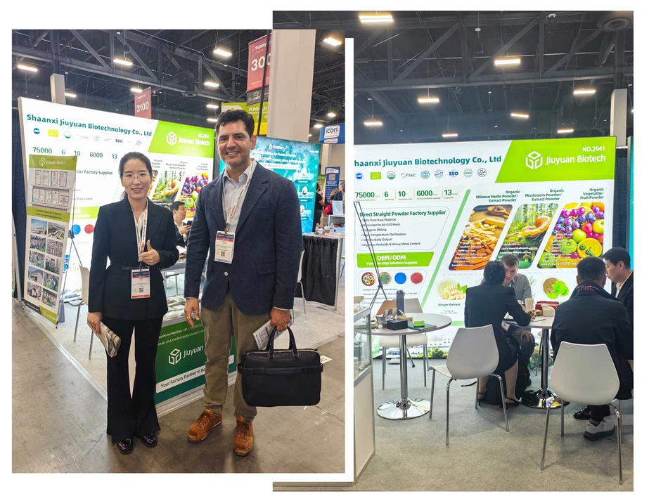 Photos of Shaanxi Jiuyuan Biotechnology at the exhibition2 Photos of Shaanxi Jiuyuan Biotechnology at the exhibition2